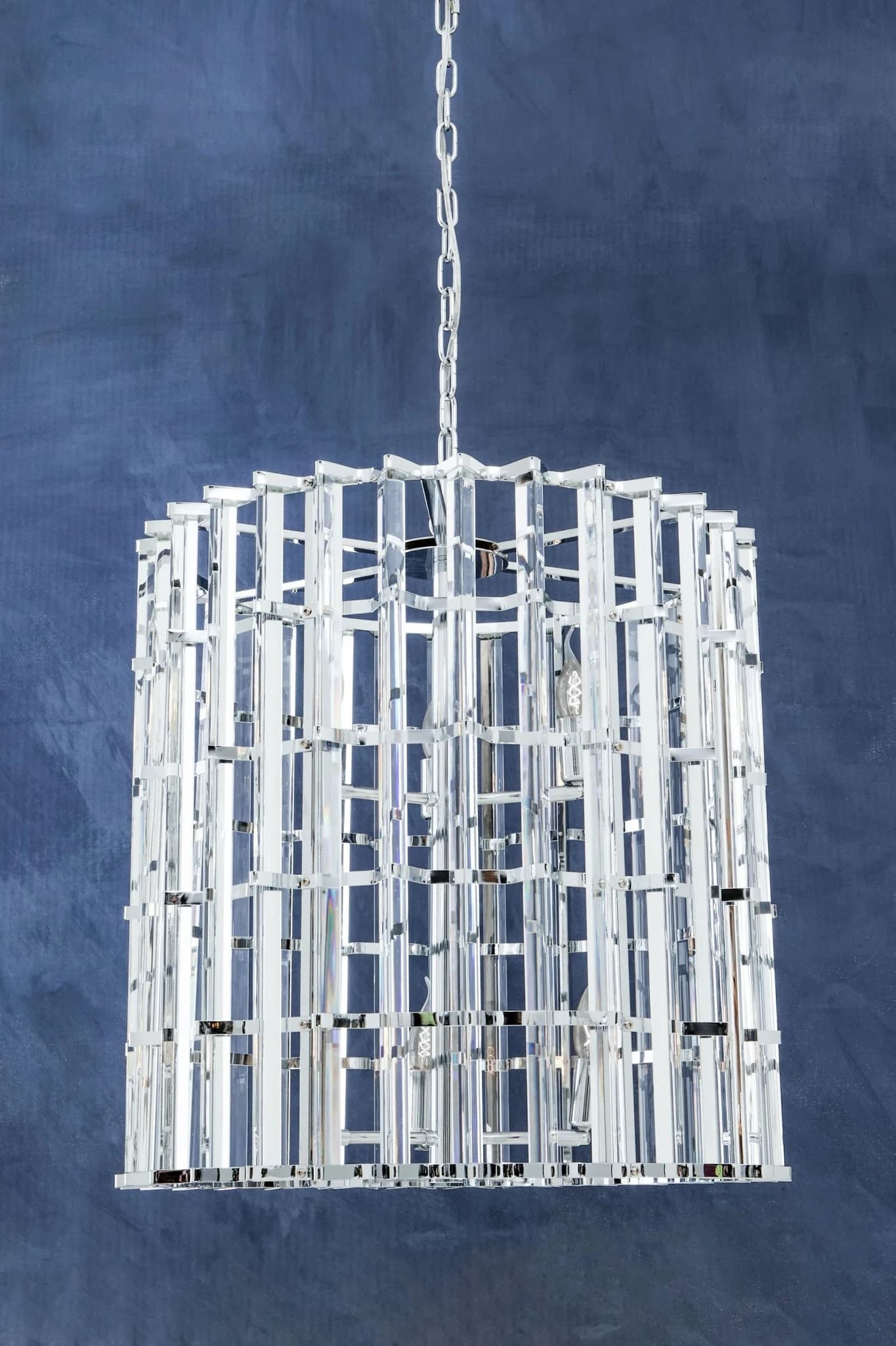 Karli Chrome And Glass Vertical Light - Pendant lights, photo 3 of 8