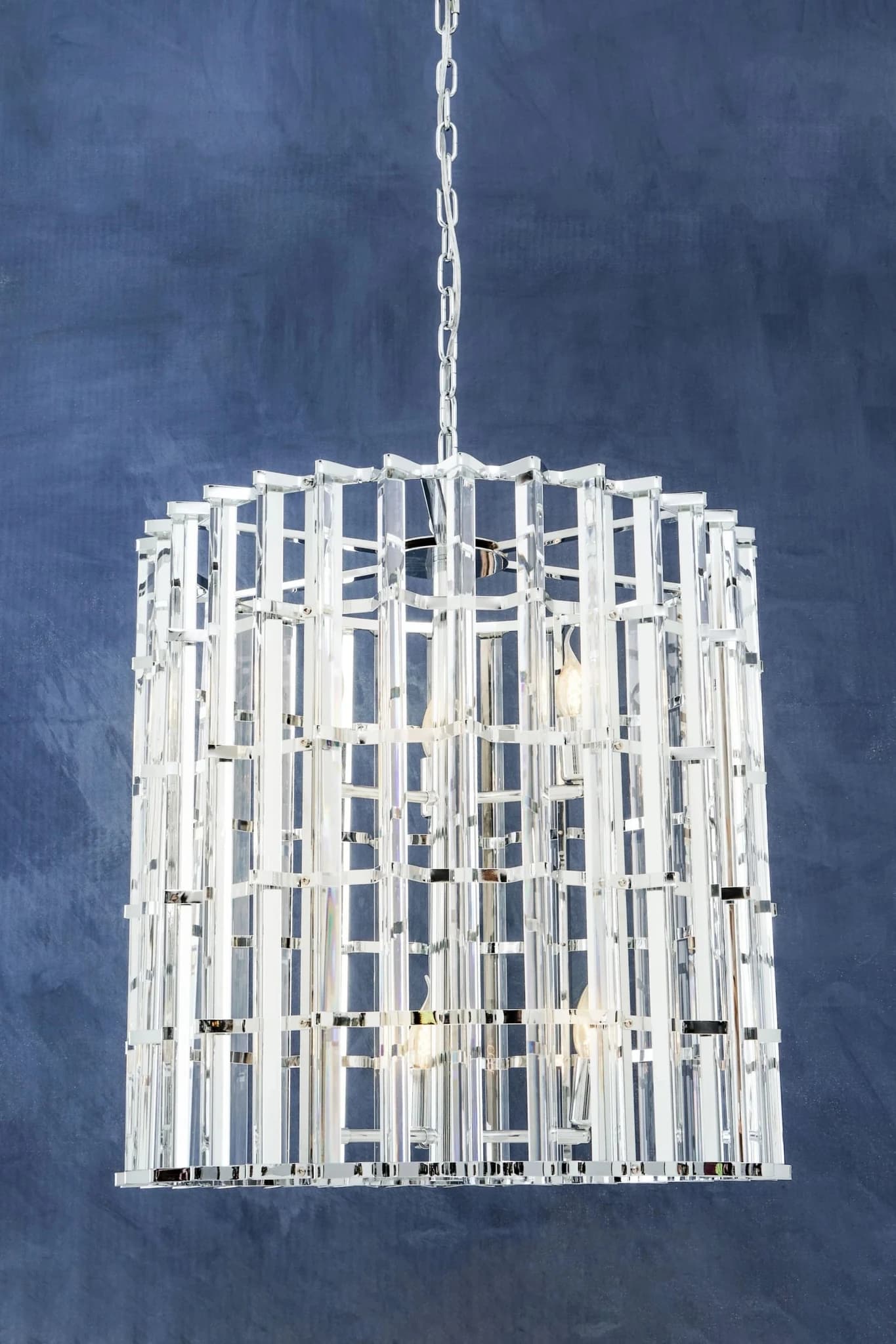 Karli Chrome And Glass Vertical Light - Pendant lights, photo 2 of 8