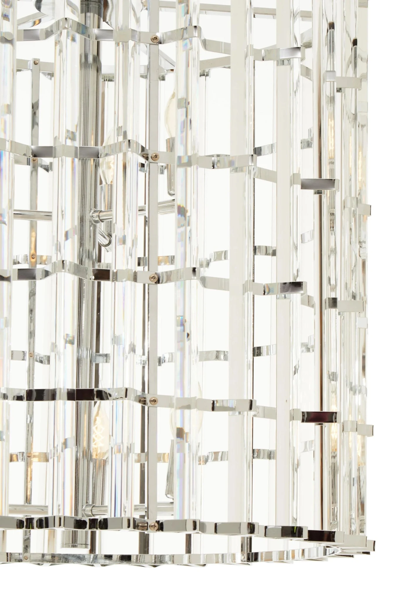 Karli Chrome And Glass Vertical Light - Pendant lights, photo 6 of 8