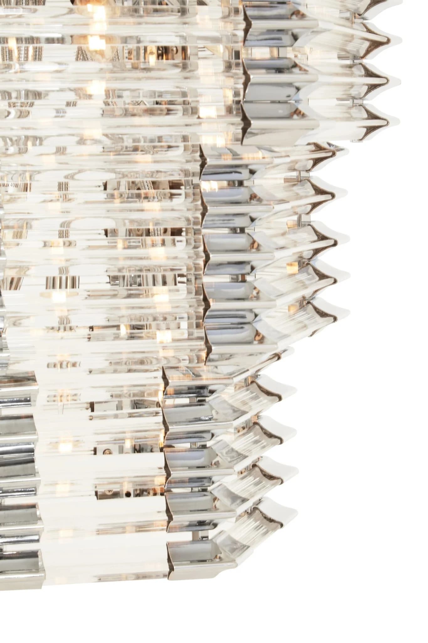 Karli 3 Tier Glass Statement Pendant Light - Pendant lights, photo 7 of 8