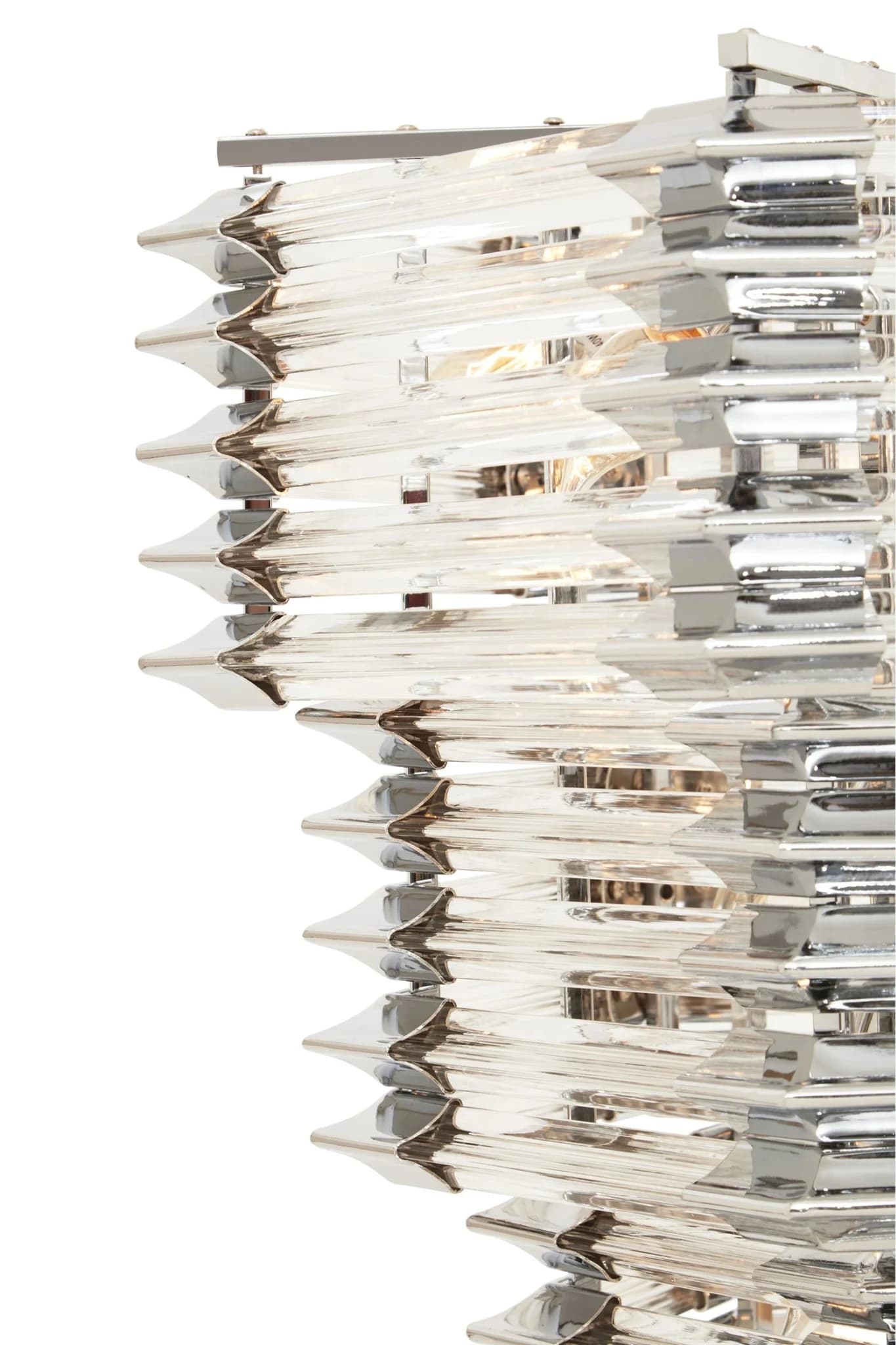 Karli 3 Tier Glass Statement Pendant Light - Pendant lights, photo 6 of 8