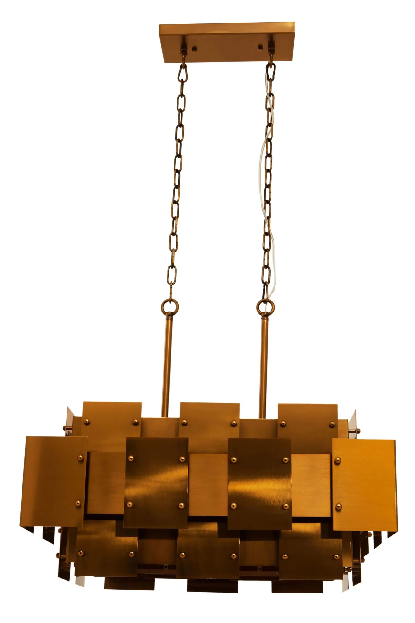 Karlo Metal Brass Finish Pendant Light With Eight Bulbs - Pendant lights, photo 4 of 8
