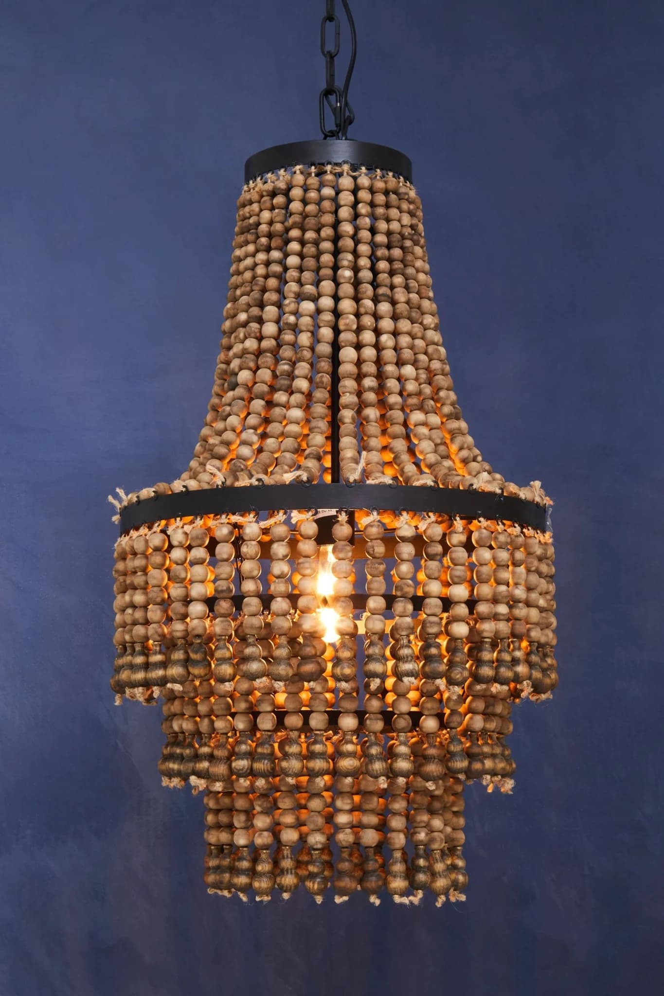 Lapiz Wooden Beads Large Chandelier - Pendant lights, photo 5 of 8