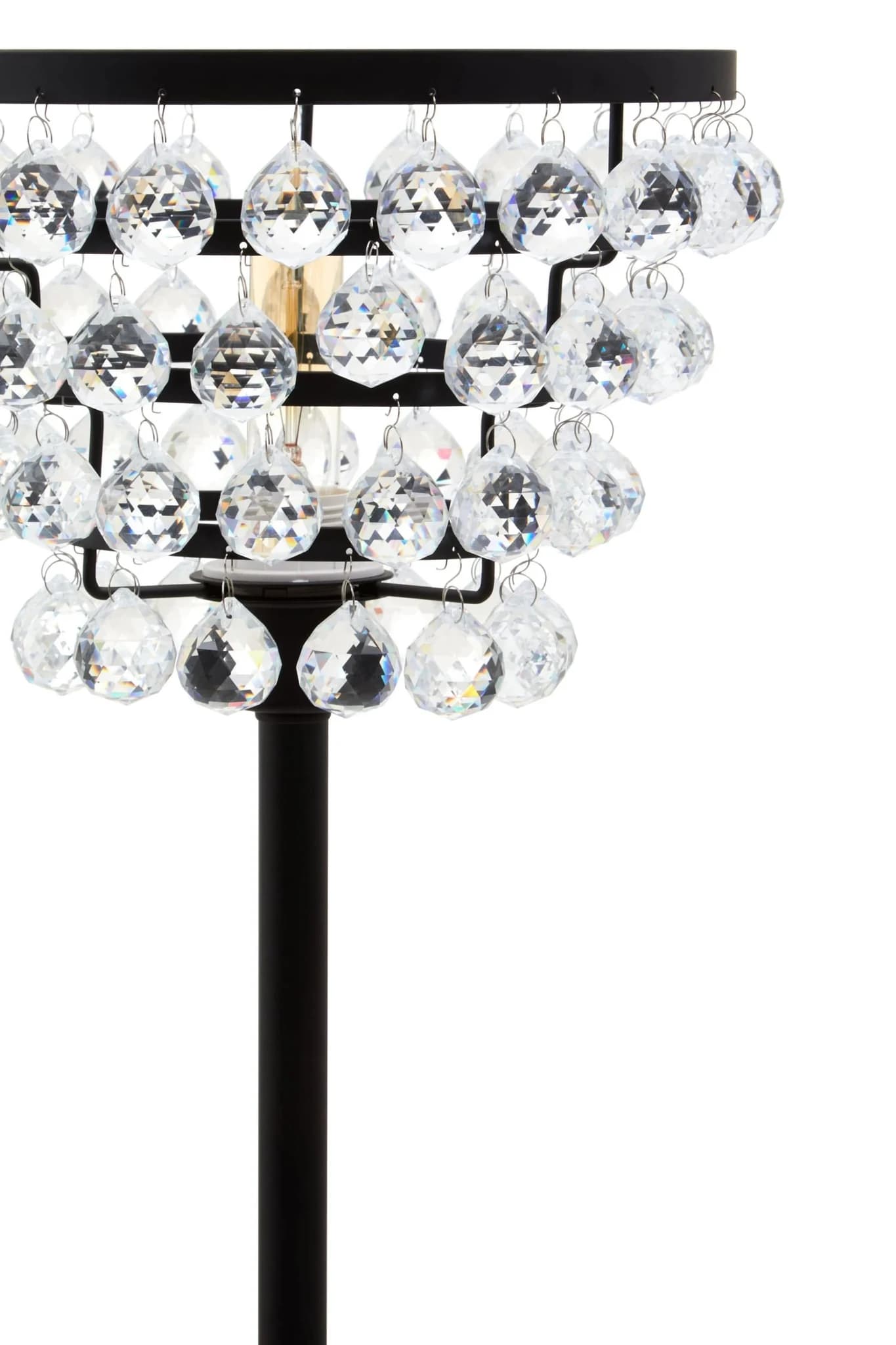 Hutchinson Clear Crystal Table Lamp with Black Metal - Table lamps, photo 5 of 5