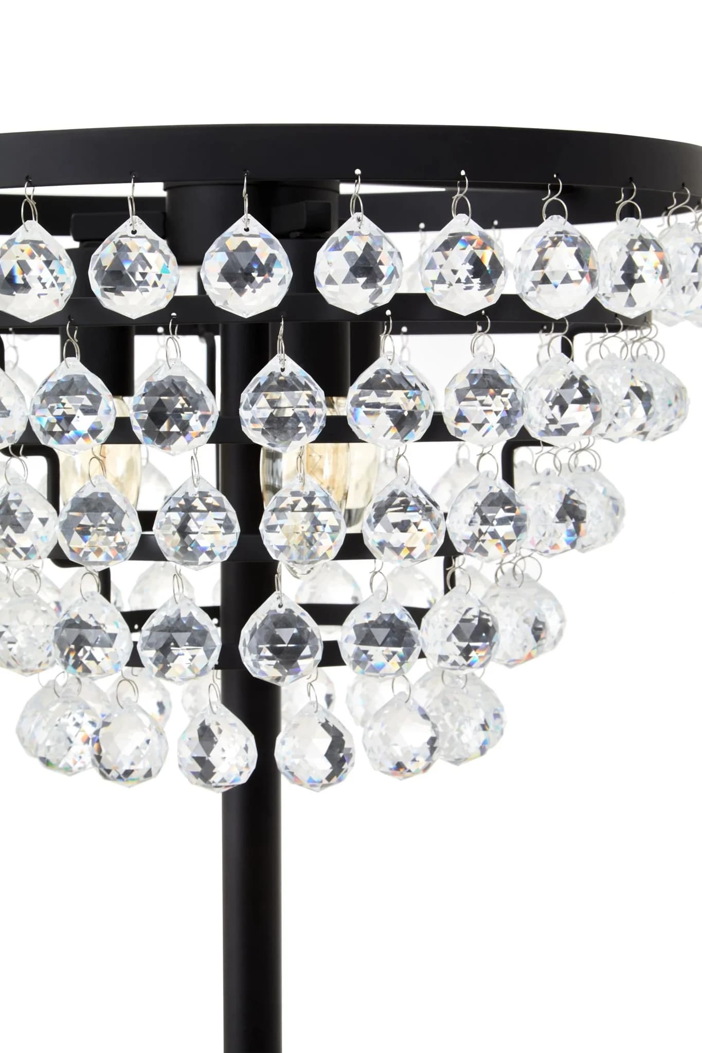 Hutchinson Clear Crystal Floor Lamp with Black Metal - Floor lamps, photo 5 of 5