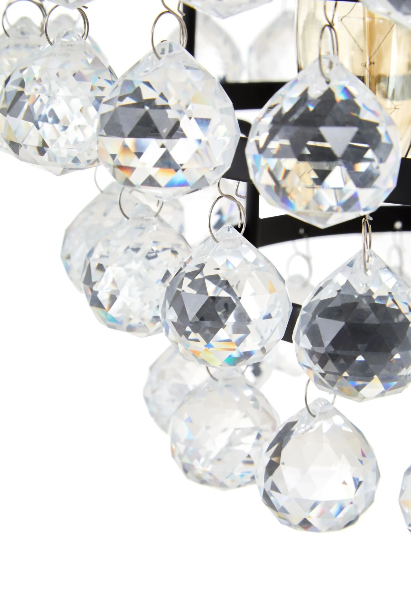 Hutchinson Clear Crystal Floor Lamp with Black Metal - Floor lamps, photo 3 of 5