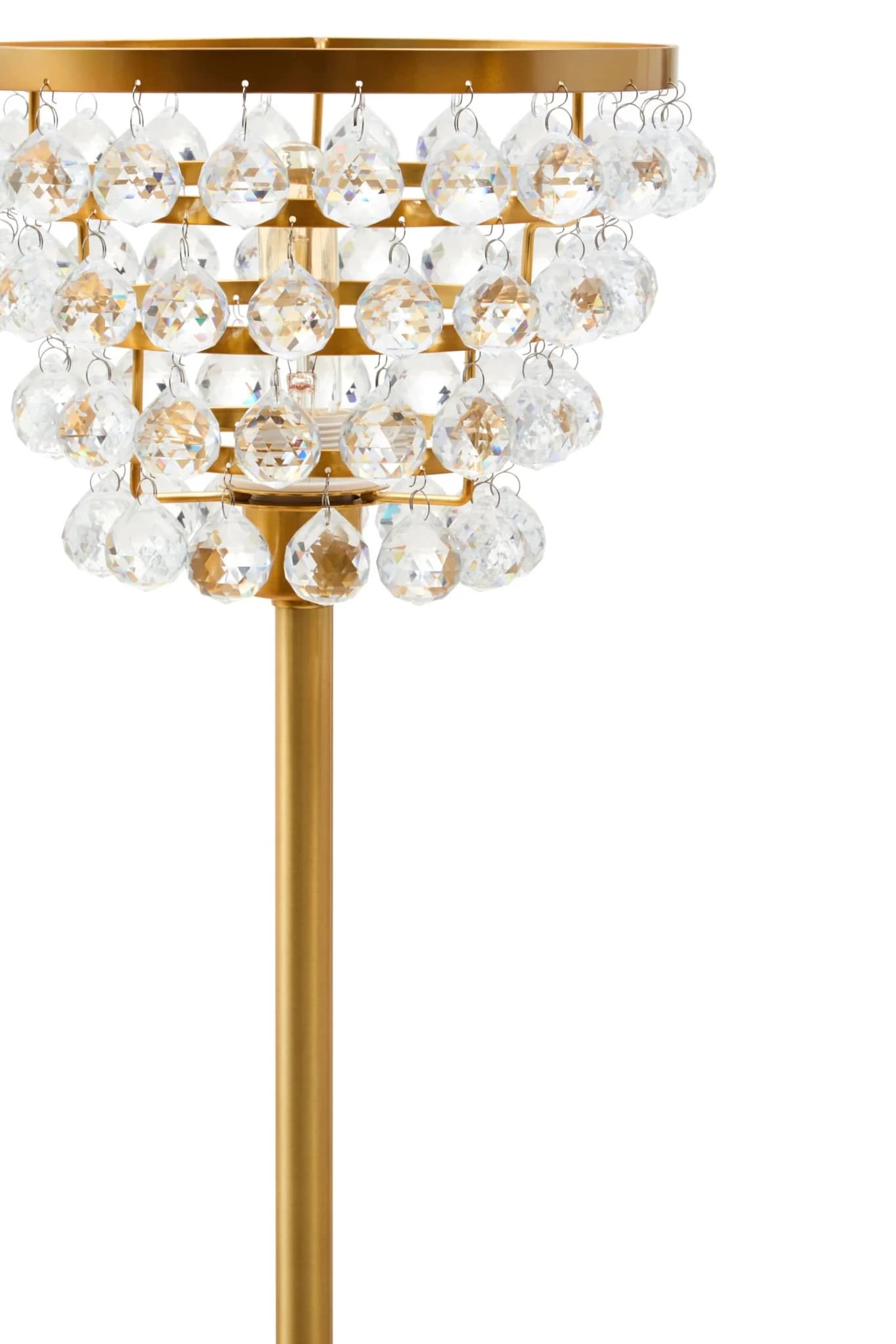 Hutchinson Clear Crystal Table Lamp with Gold Metal - Table lamps, photo 5 of 5