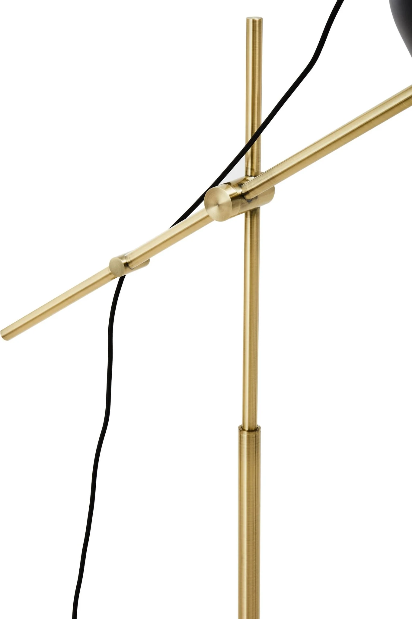 Equipoise Black and Brass Finish Floor Lamp with Marble Base - Floor lamps, photo 6 of 7