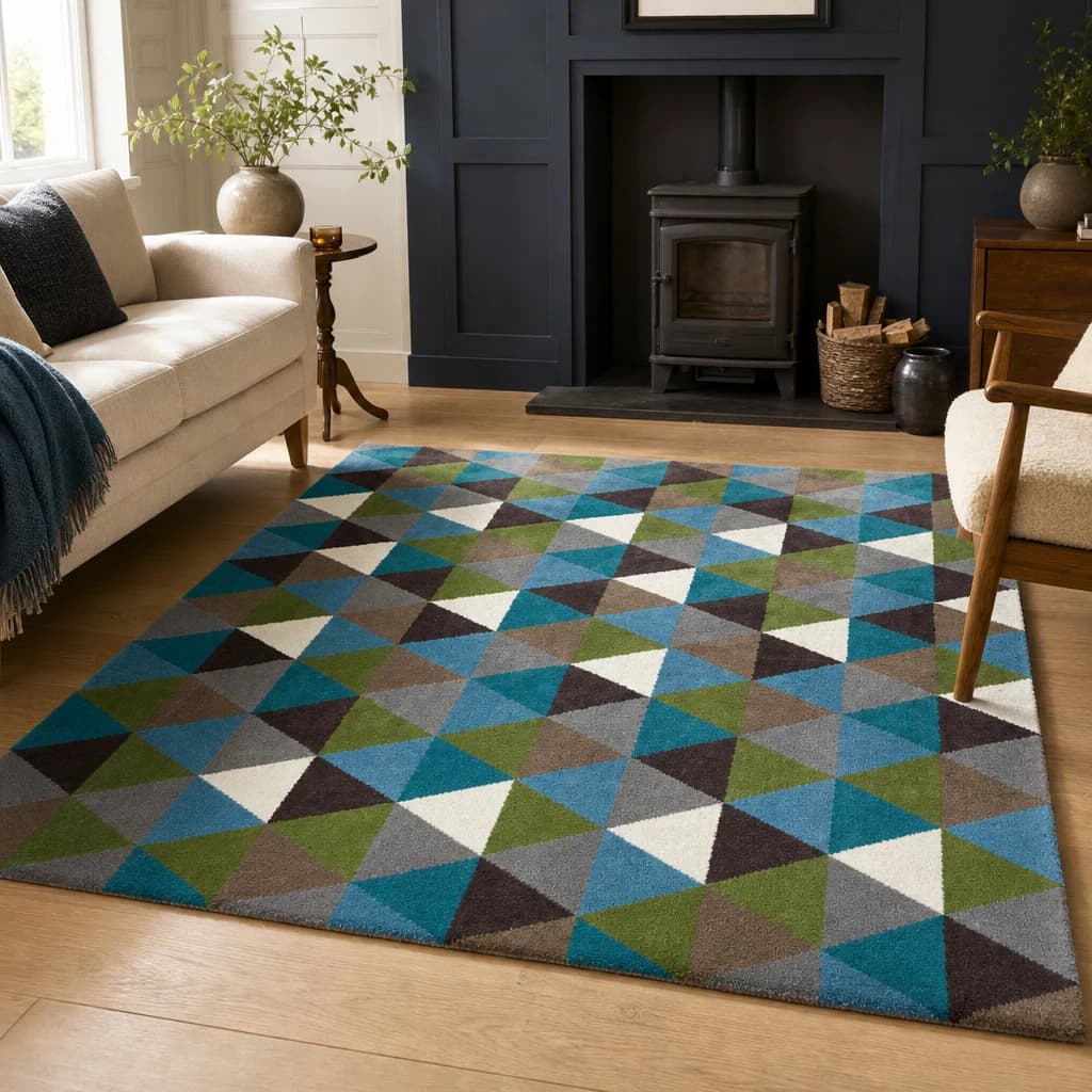 Bosie Oslo Multicoloured Large Rug - Decorative, photo 1 of 6