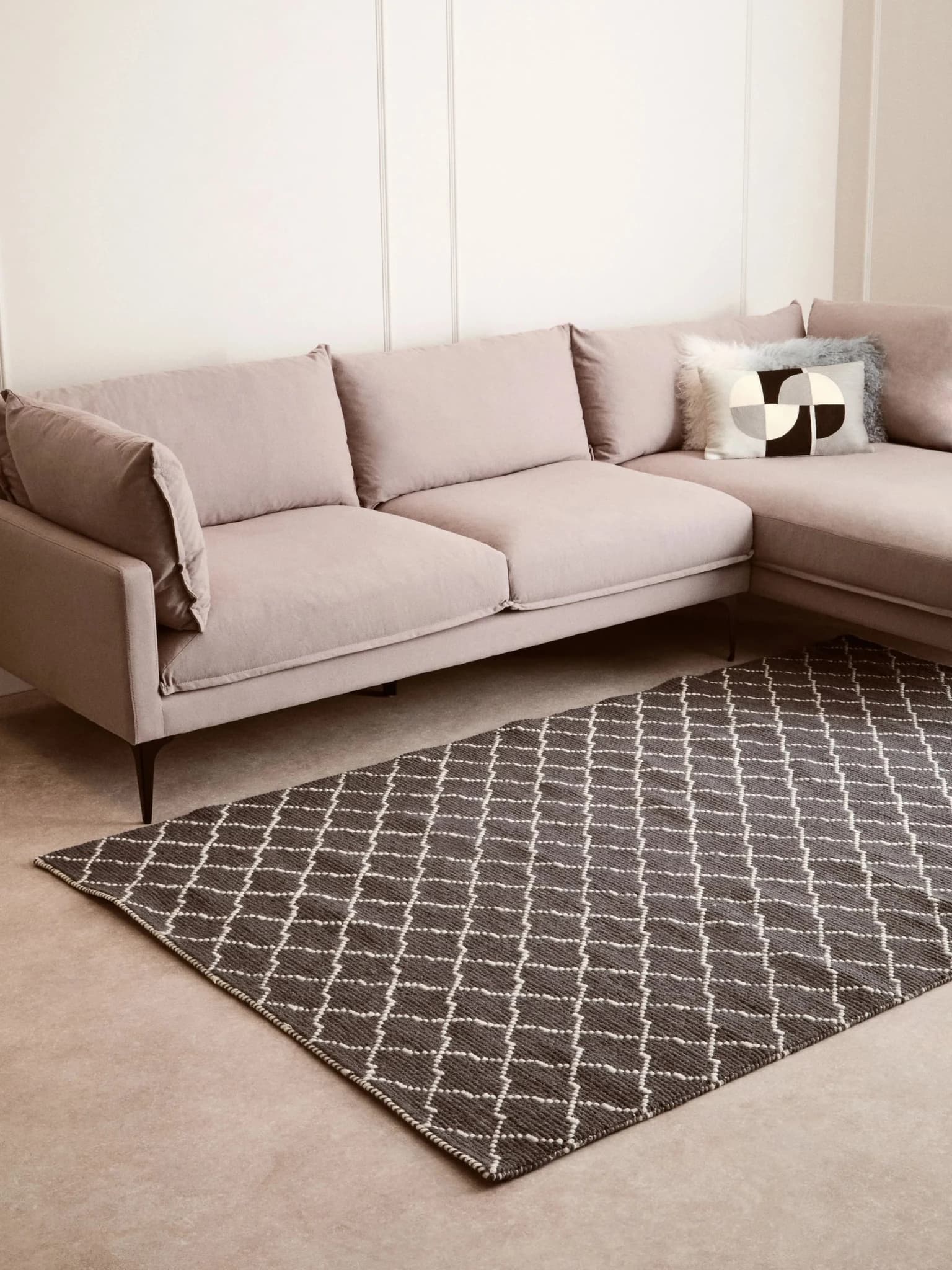 Bosie Kensington Townhouse Large Diamond Lattice Rug - Decorative, photo 2 of 5