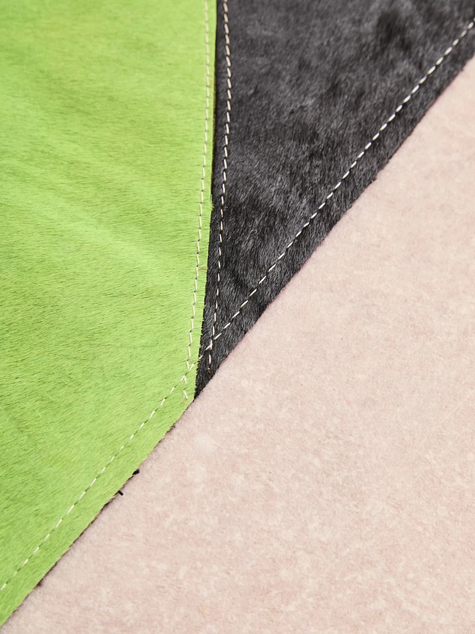 Bosie Safira Small Botanical Hair on Leather Rug - Decorative, photo 3 of 8