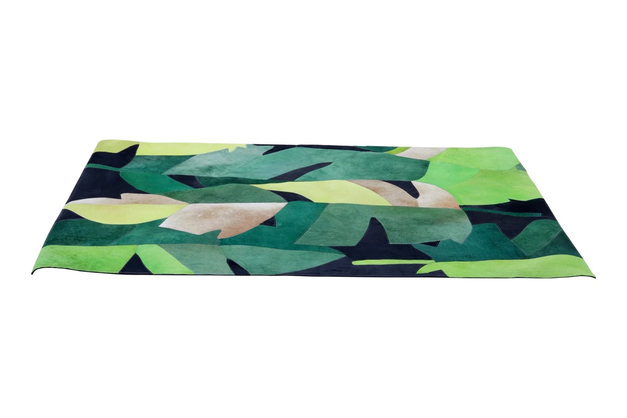Bosie Safira Large Botanical Hair on Leather Rug - Decorative, photo 7 of 8