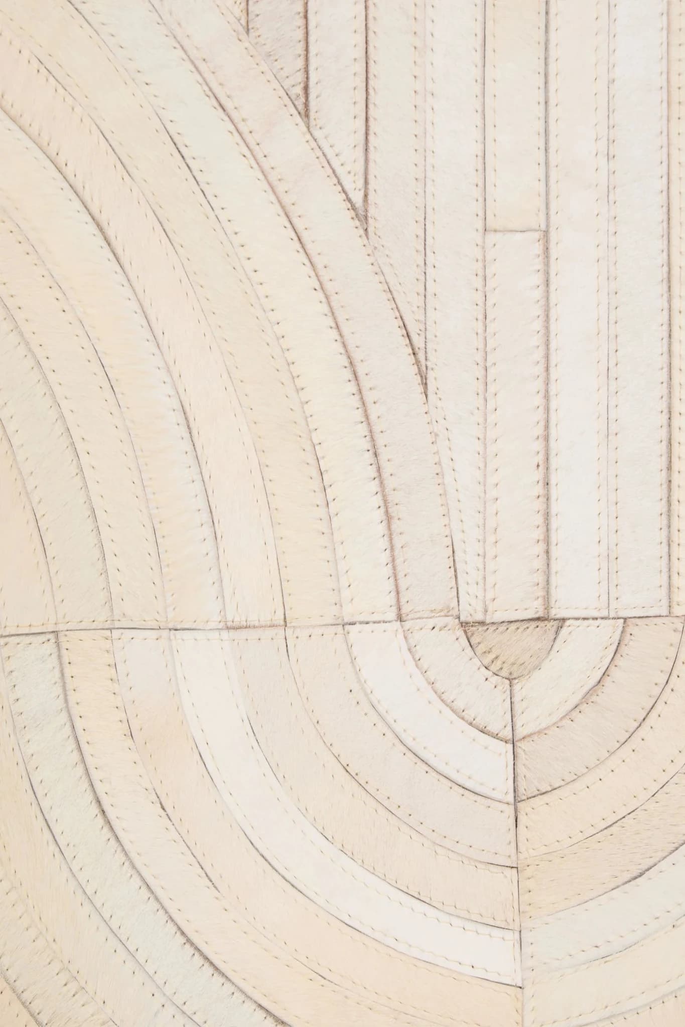 Bosie Safira Natural Hair On Leather Small Rug - Decorative, photo 6 of 6