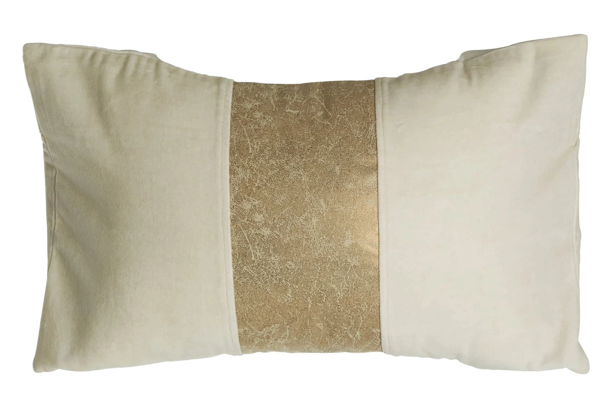 Kensington Townhouse Ivory Velvet And Gold Cushion - Decorative, photo 2 of 2