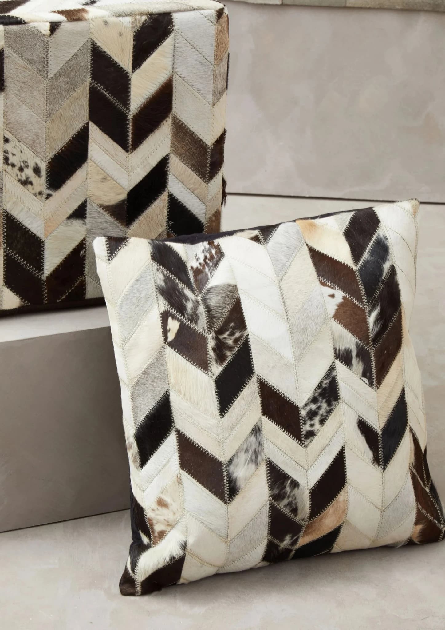 Bosie Safira Black And White Patchwork Cushion Cover - Decorative, photo 3 of 6