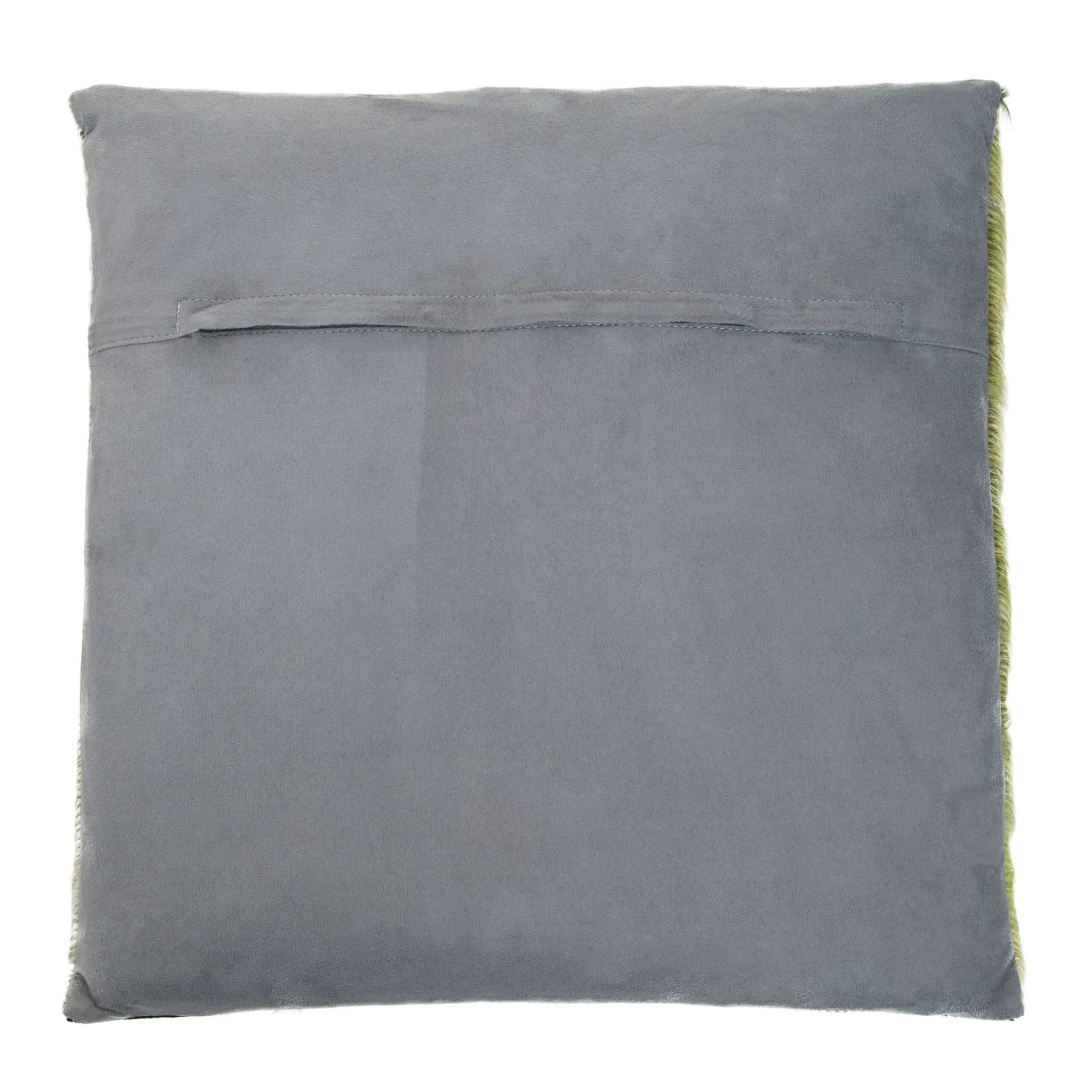 Bosie Safira Geometric Hair on Leather Patchwork Cushion - Decorative, photo 6 of 8