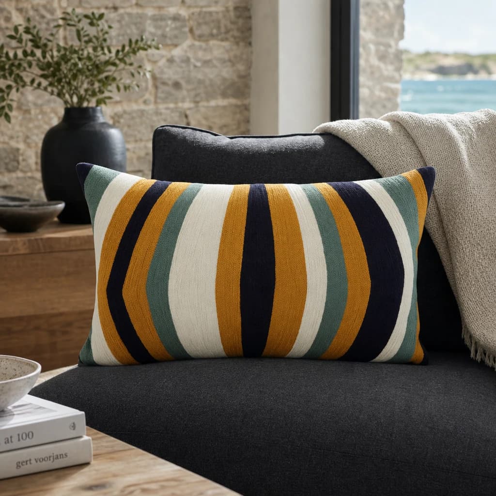 Bosie Ozella Stripes Design Cushion - Decorative, photo 1 of 8