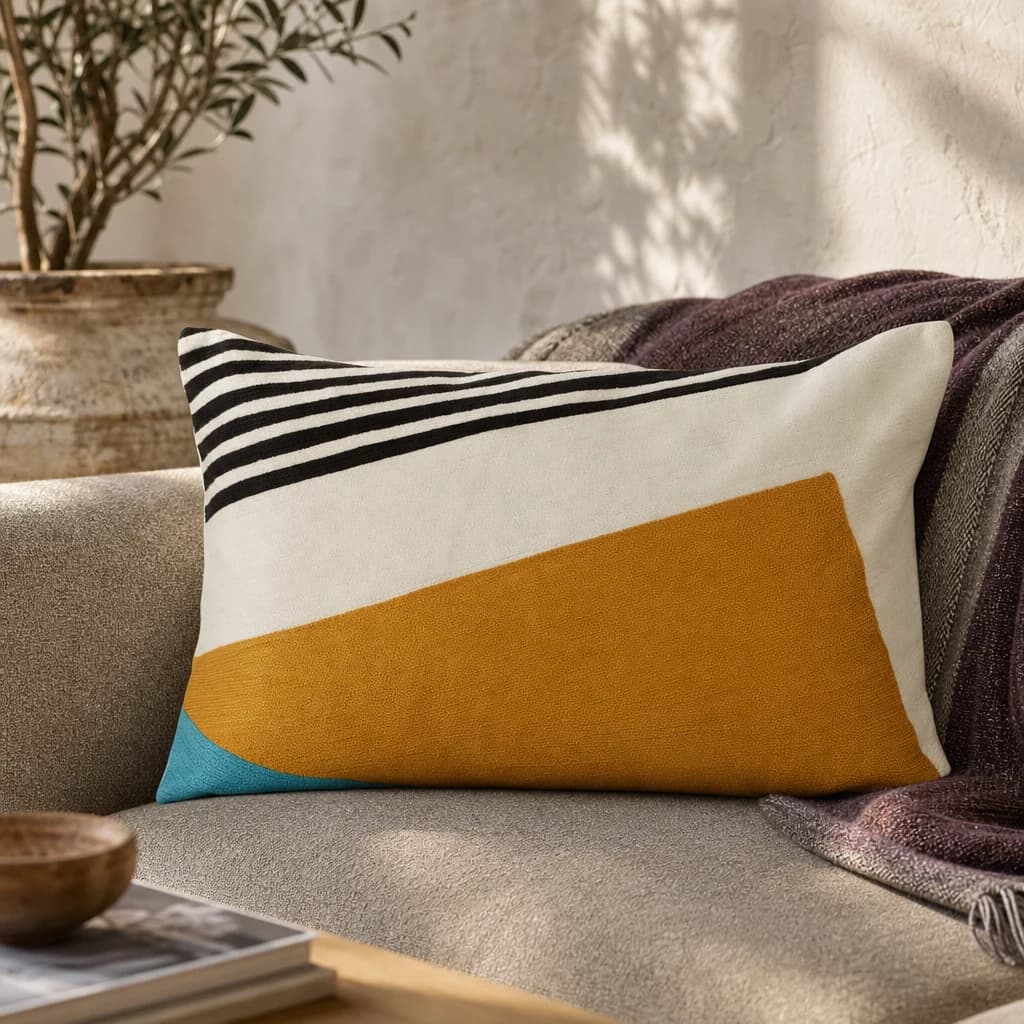Bosie Ozella Diagonal Design Cushion - Decorative, photo 1 of 4