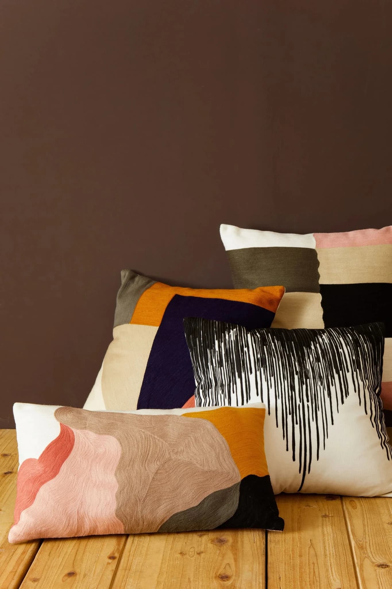 Bosie Ozella Colour Block Design Square Cushion - Decorative, photo 5 of 8