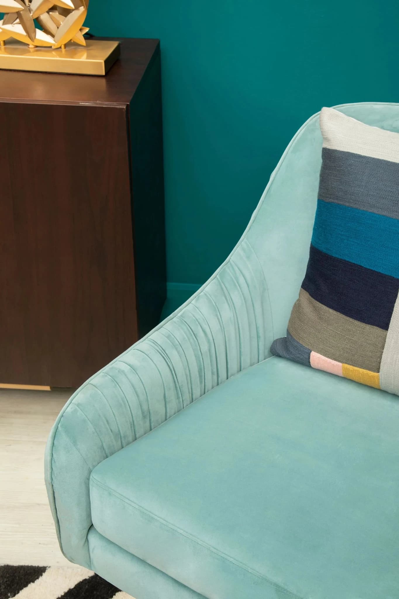 Bosie Ozella Geometric Colour Block Square Cushion - Decorative, photo 5 of 8