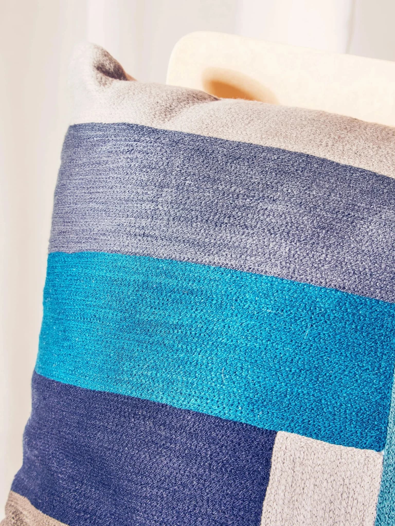 Bosie Ozella Geometric Colour Block Square Cushion - Decorative, photo 2 of 8