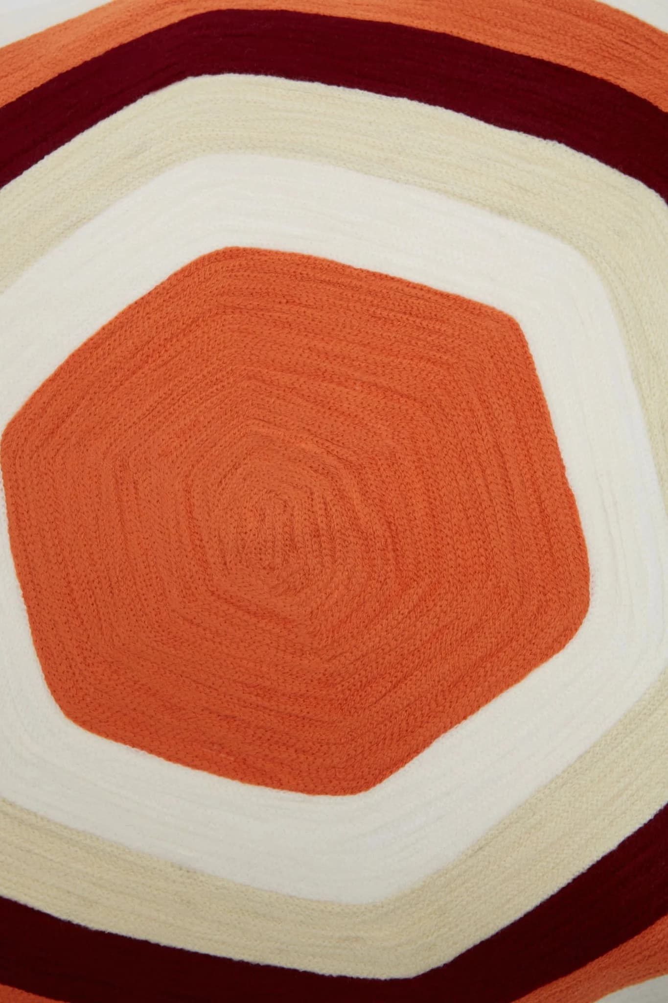 Bosie Ozella Burnt Orange Hexagonal Design Square Cushion - Decorative, photo 8 of 8