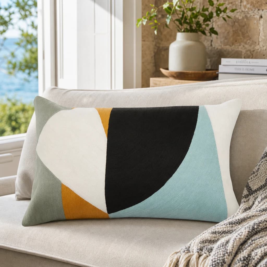Bosie Ozella Multi Colour Rectangular Cushion - Decorative, photo 1 of 8