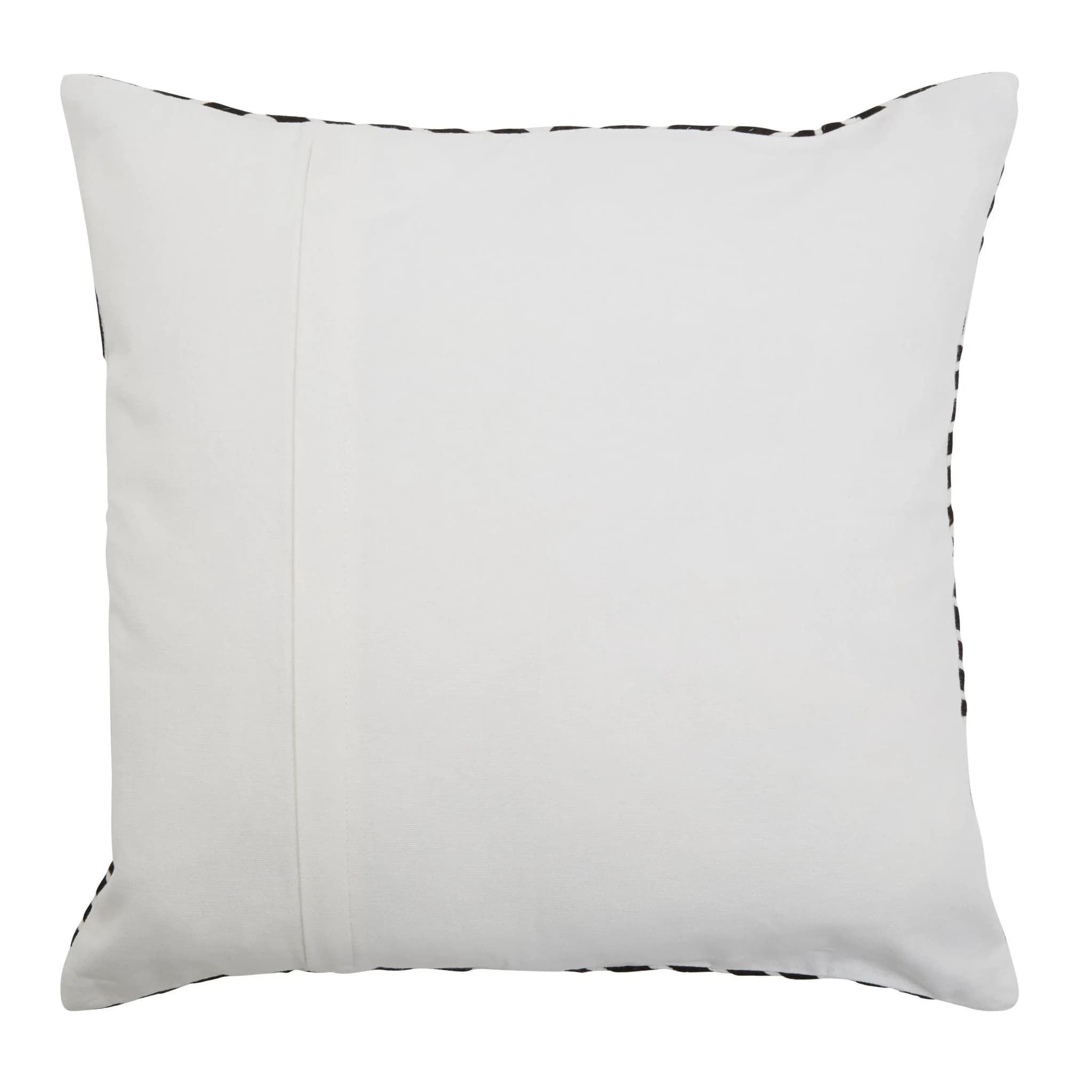 Bosie Ozella Black And White Kaleidoscope Stripe Square Cushion - Decorative, photo 8 of 8