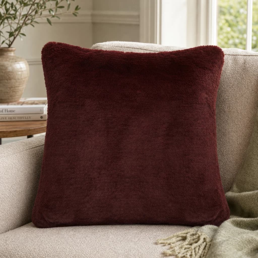 Bosie Lamina Red Wine Square Cushion - Decorative, photo 1 of 8