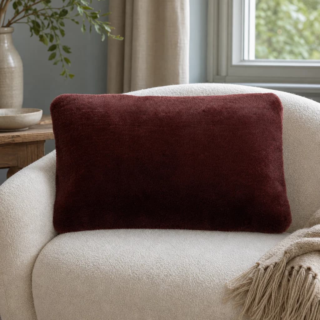 Bosie Lamina Red Wine Rectangular Cushion - Decorative, photo 1 of 8