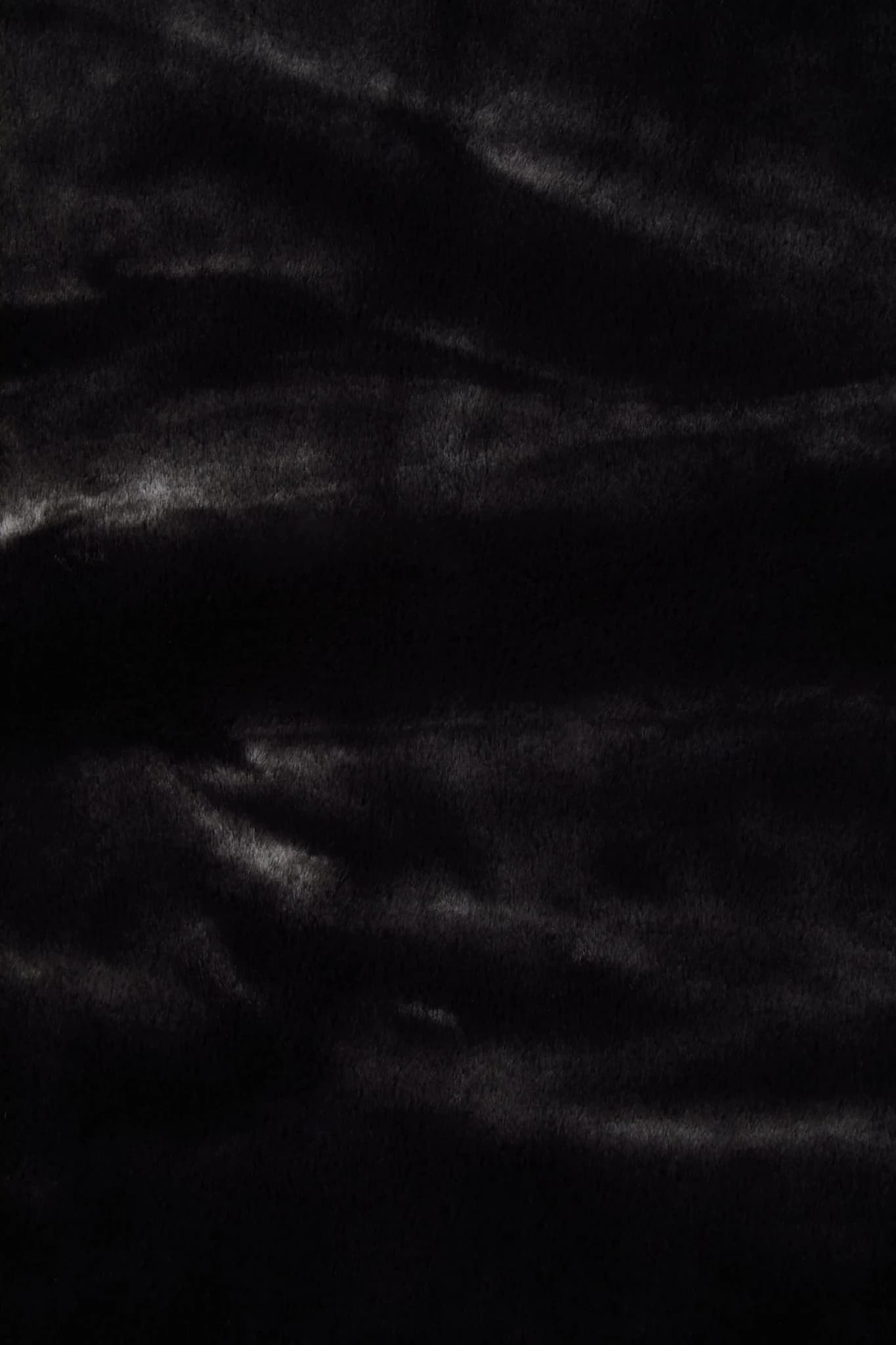Bosie Lamina Black Faux Fur Throw - Decorative, photo 5 of 7