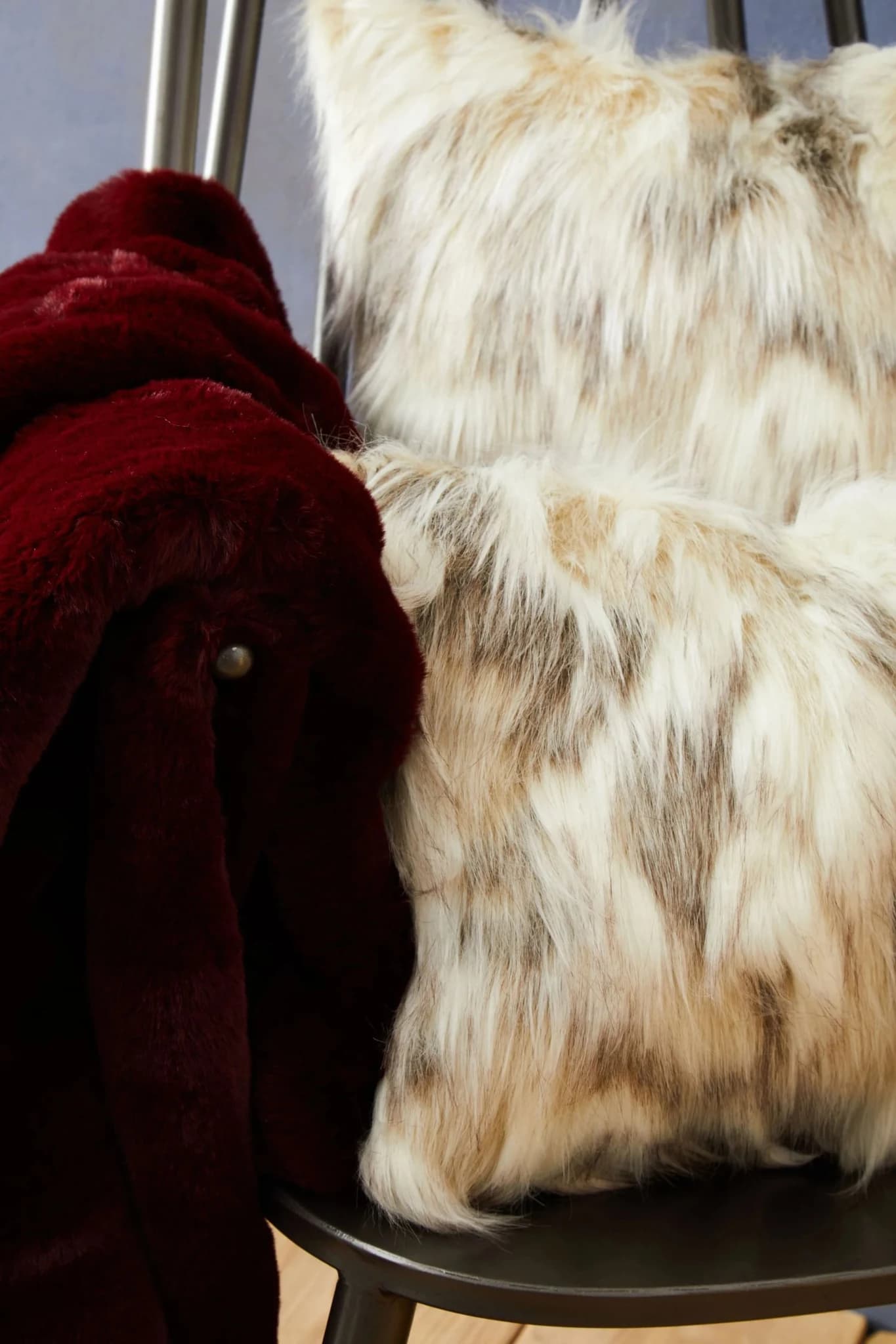 Bosie Lamina Natural Fur Square Cushion - Decorative, photo 3 of 8