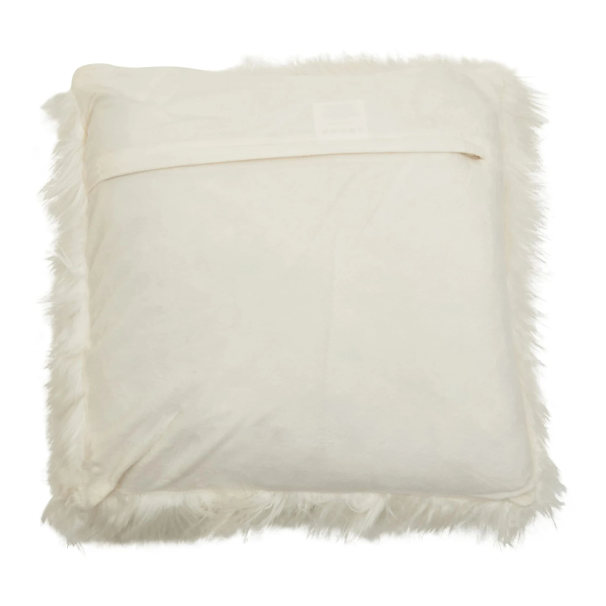 Bosie Lamina Cream Square Fur Cushion - Decorative, photo 6 of 8