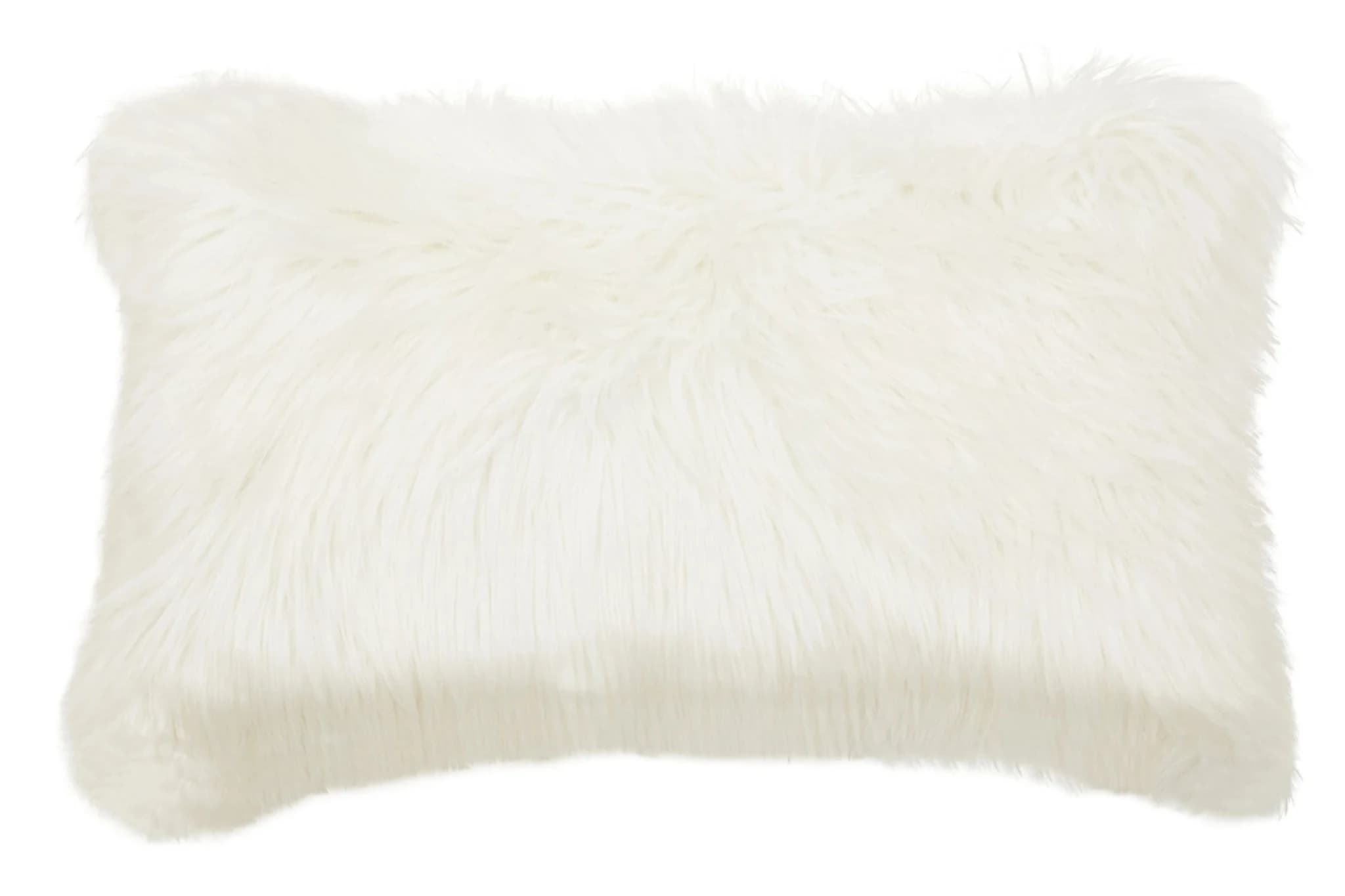 Bosie Lamina Cream Fur Cushion - Decorative, photo 4 of 7