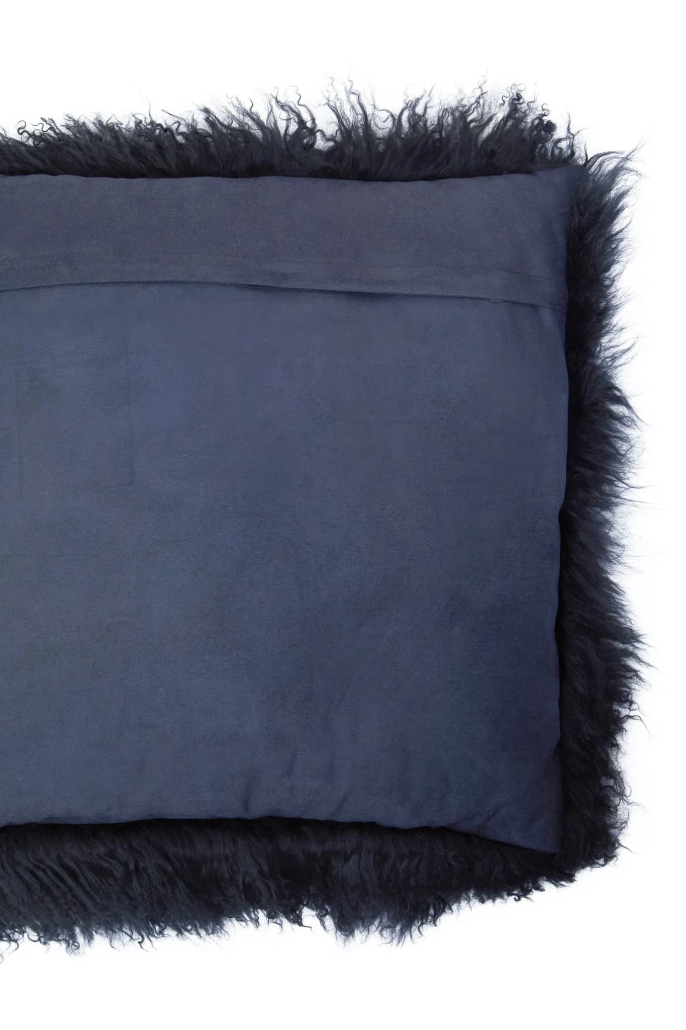 Bosie Real Mongolian Fur Black Square Cushion - Decorative, photo 4 of 6