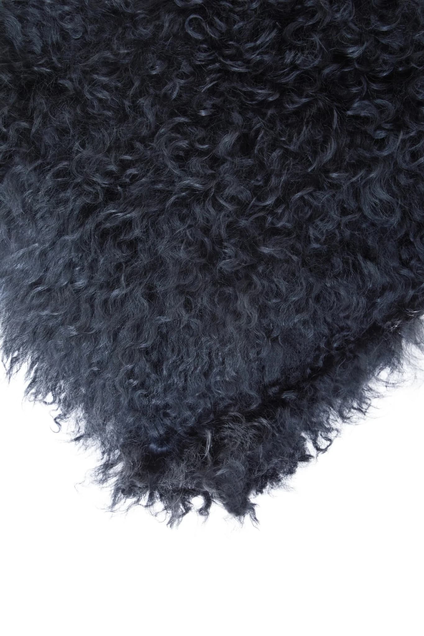 Bosie Real Mongolian Fur Black Rectangular Cushion - Decorative, photo 8 of 8