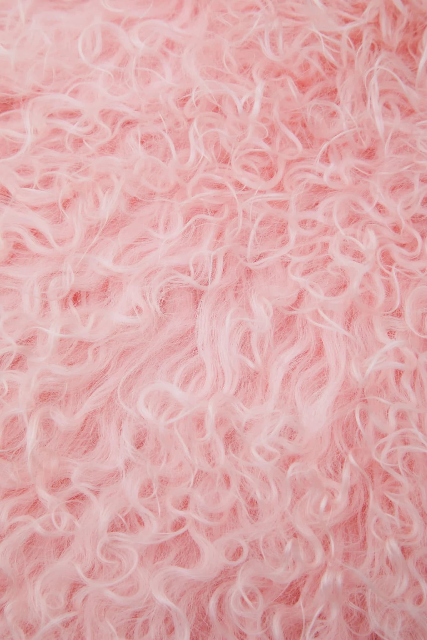 Bosie Real Mongolian Fur Pink Rectangular Cushion - Decorative, photo 4 of 5