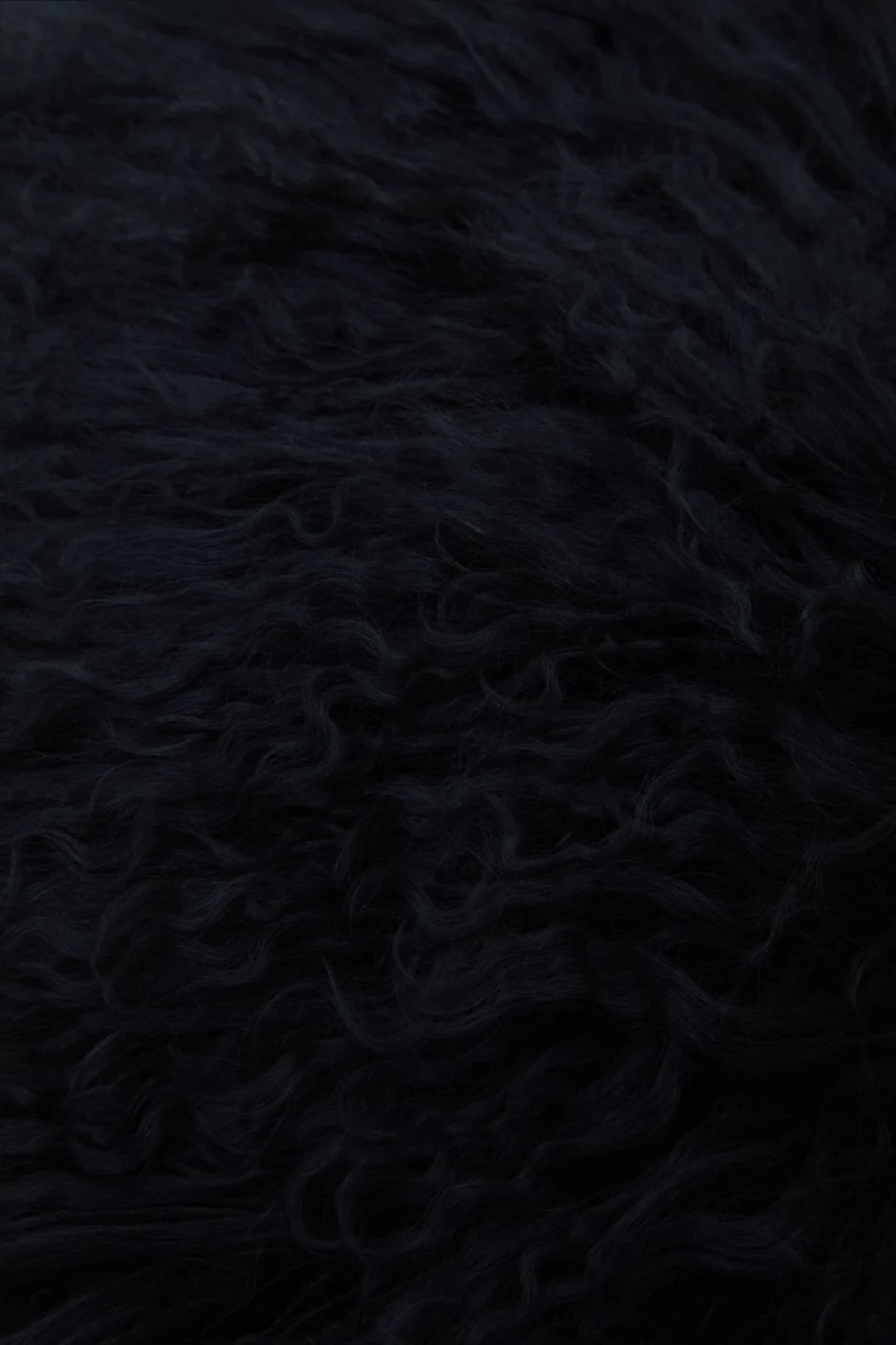 Bosie Real Mongolian Fur Black Round Cushion - Decorative, photo 8 of 8