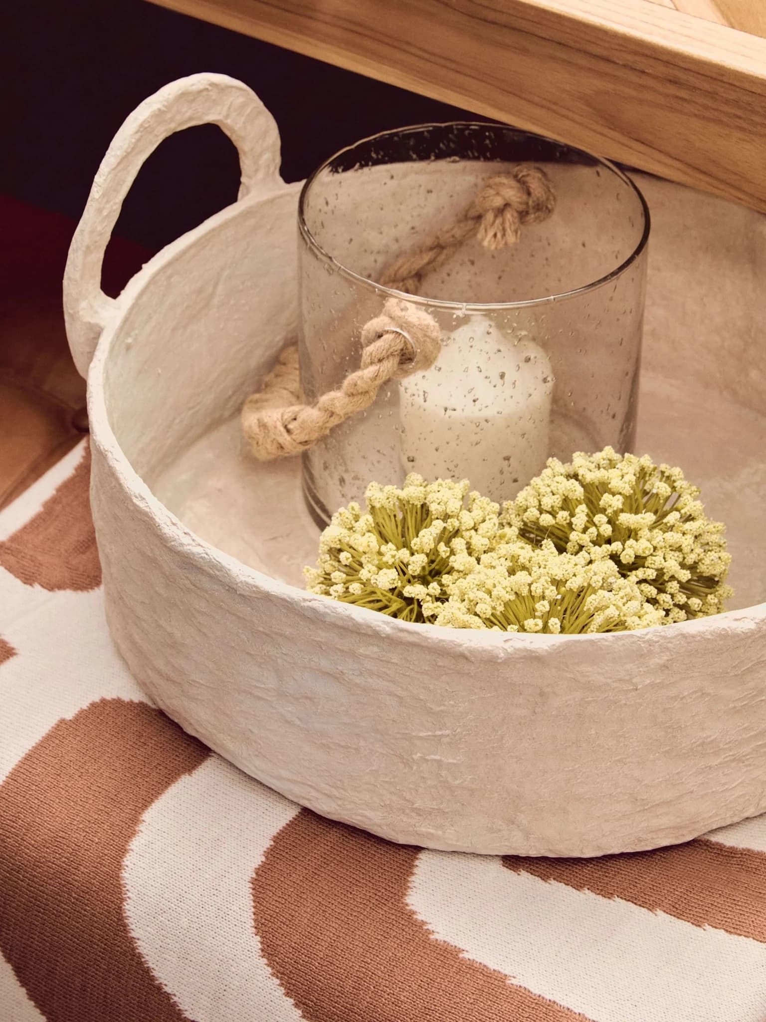 Bosie Ozella Natural And Terracotta Throw - Decorative, photo 2 of 8