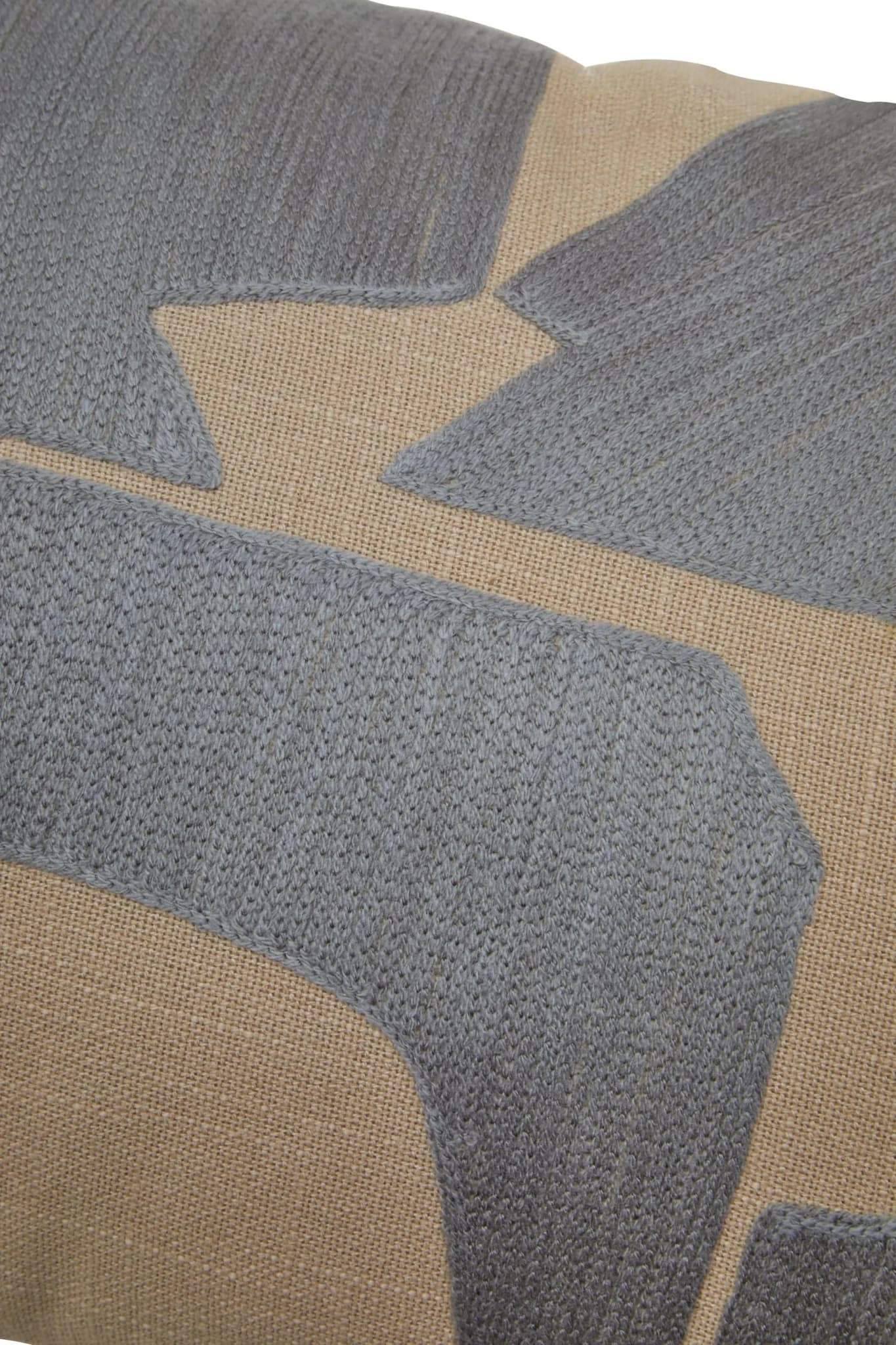 Bosie Ozella Natural And Grey Rectangular Cushion - Decorative, photo 8 of 8