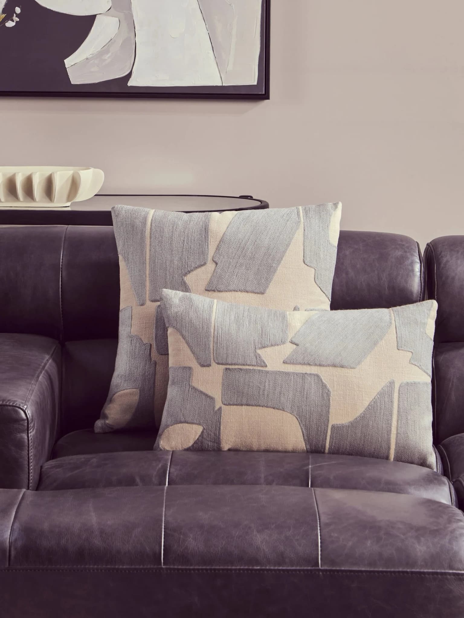 Bosie Ozella Natural And Grey Rectangular Cushion - Decorative, photo 6 of 8