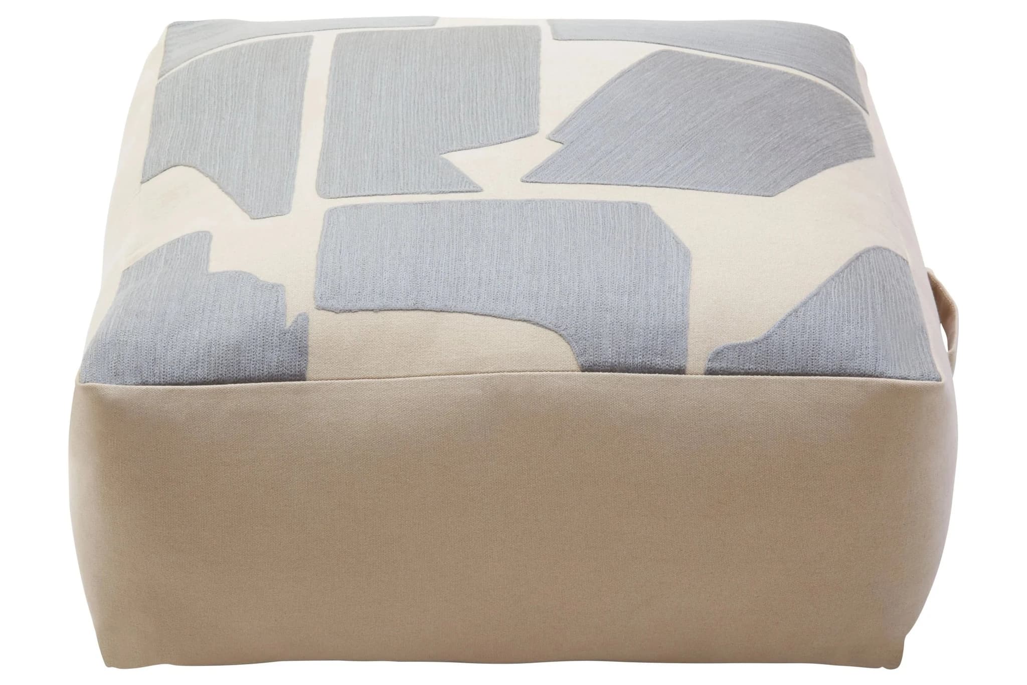 Bosie Ozella Natural And Grey Square Floor Cushion - Decorative, photo 7 of 8
