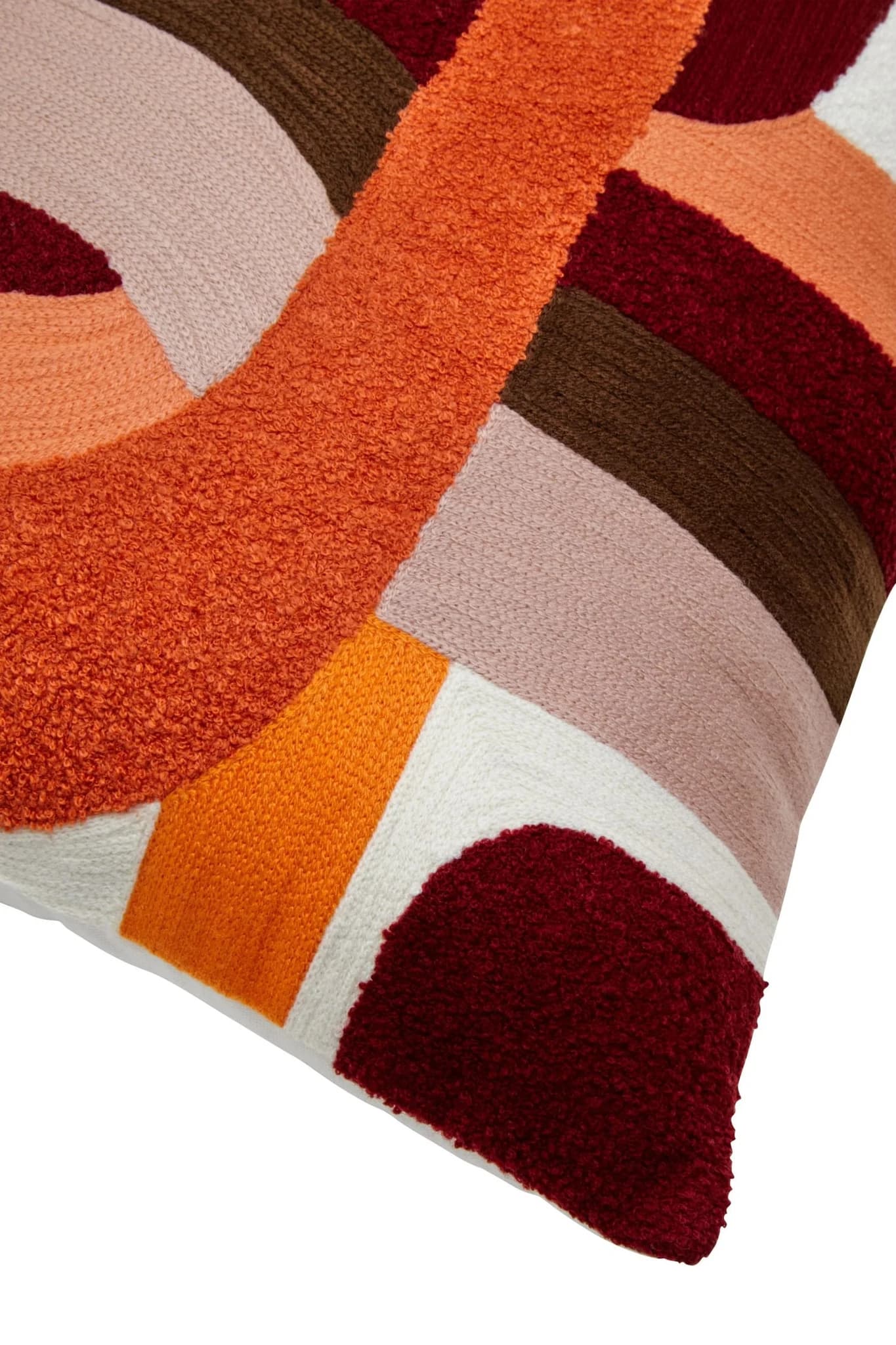 Bosie Ozella Multi Coloured Brushstroke Design Square Cushion - Decorative, photo 6 of 7