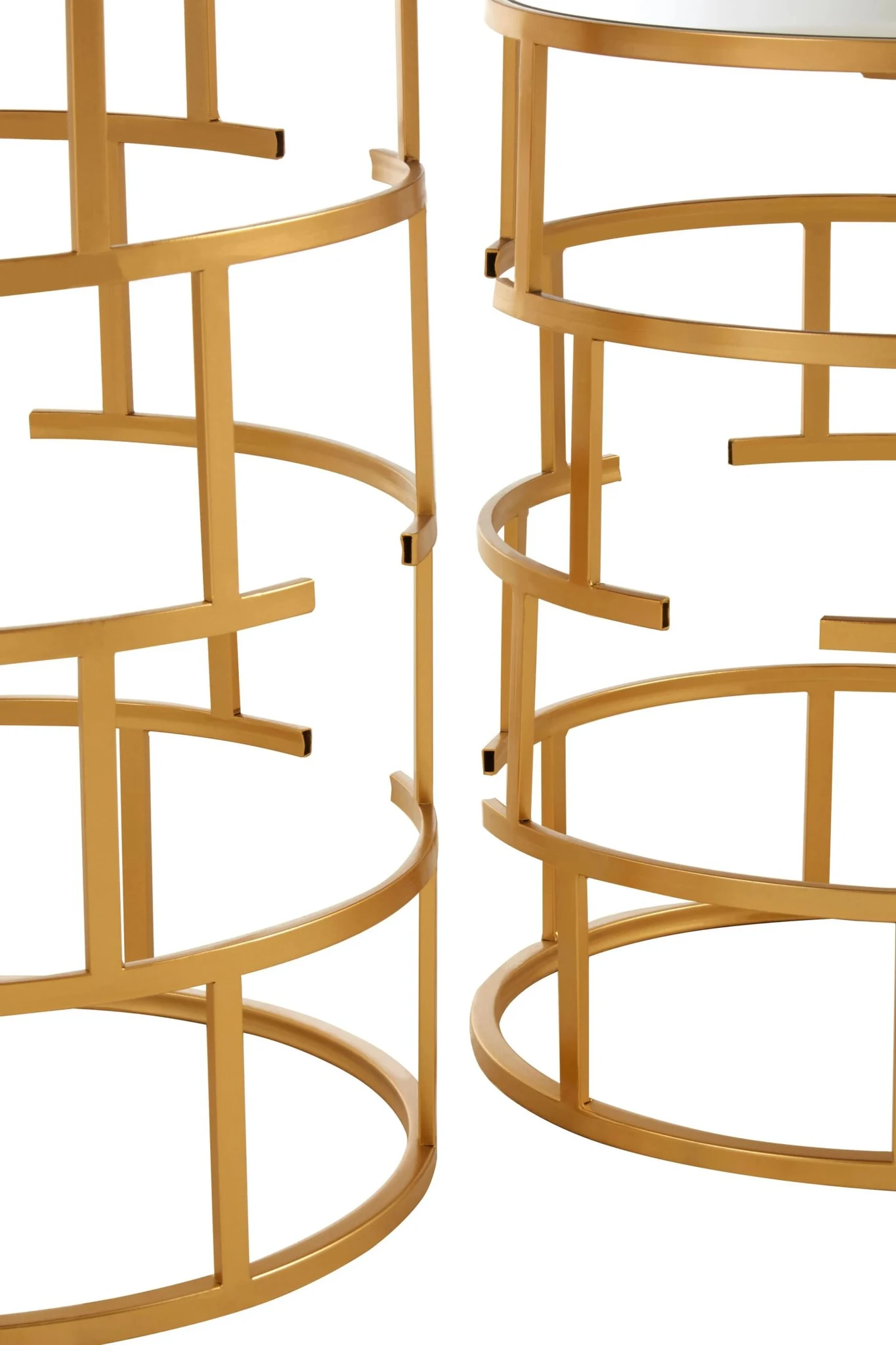 Avantis Set Of 2 Maze Design Side Tables - Tables, photo 7 of 8