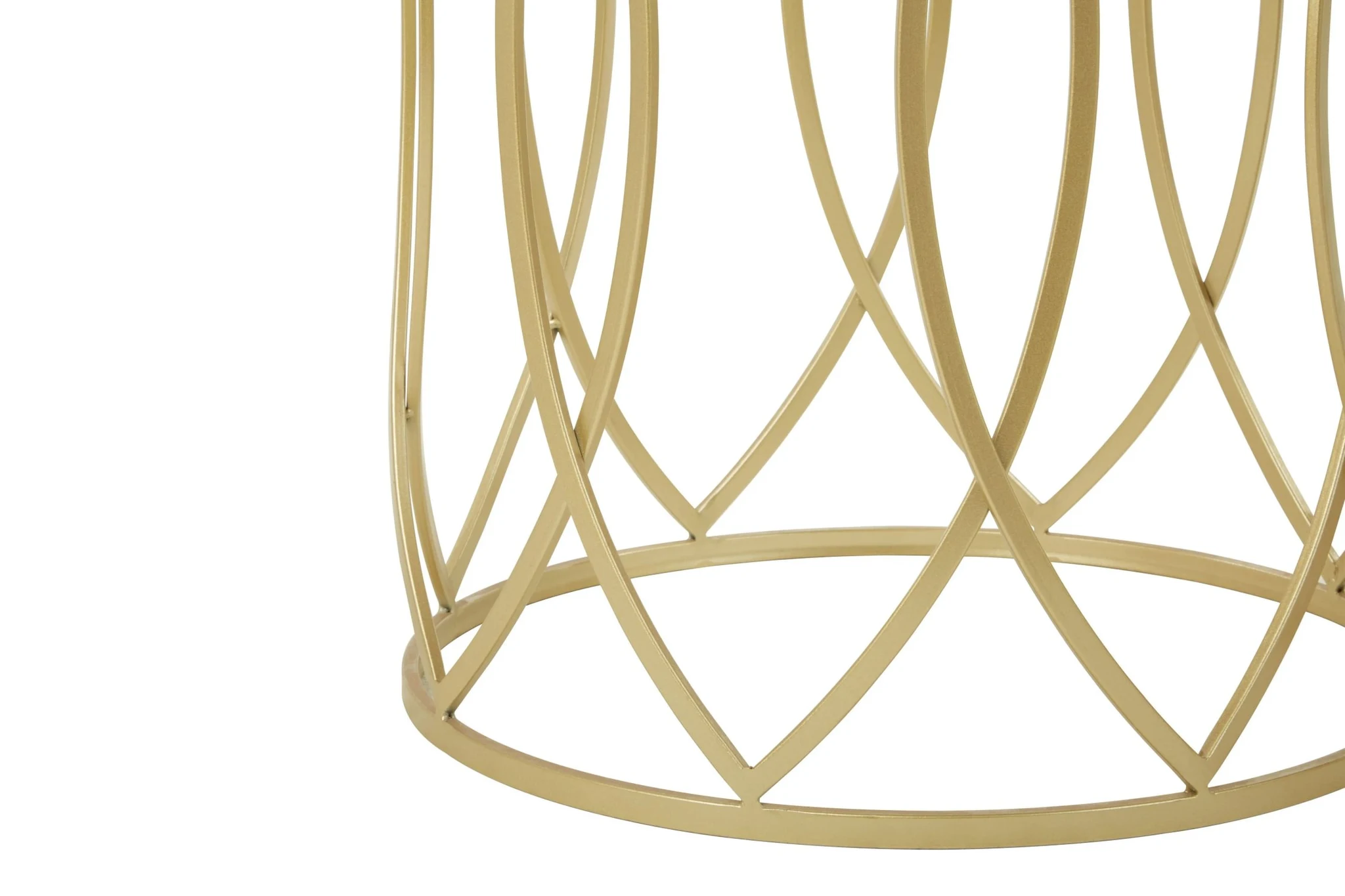 Avantis Set Of 2 Champagne Finish Side Tables - Tables, photo 6 of 7