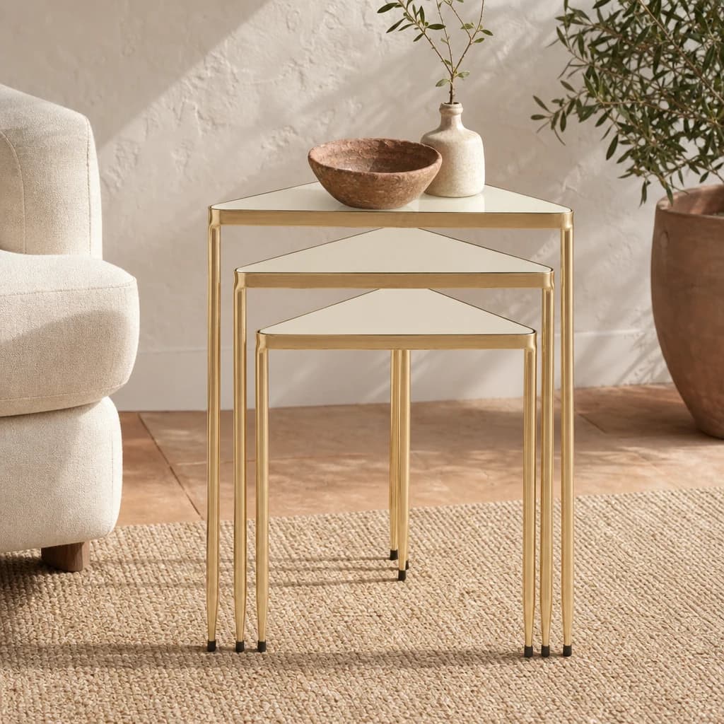 Avantis Set of 3 Triangle Nesting Tables - Tables, photo 1 of 8