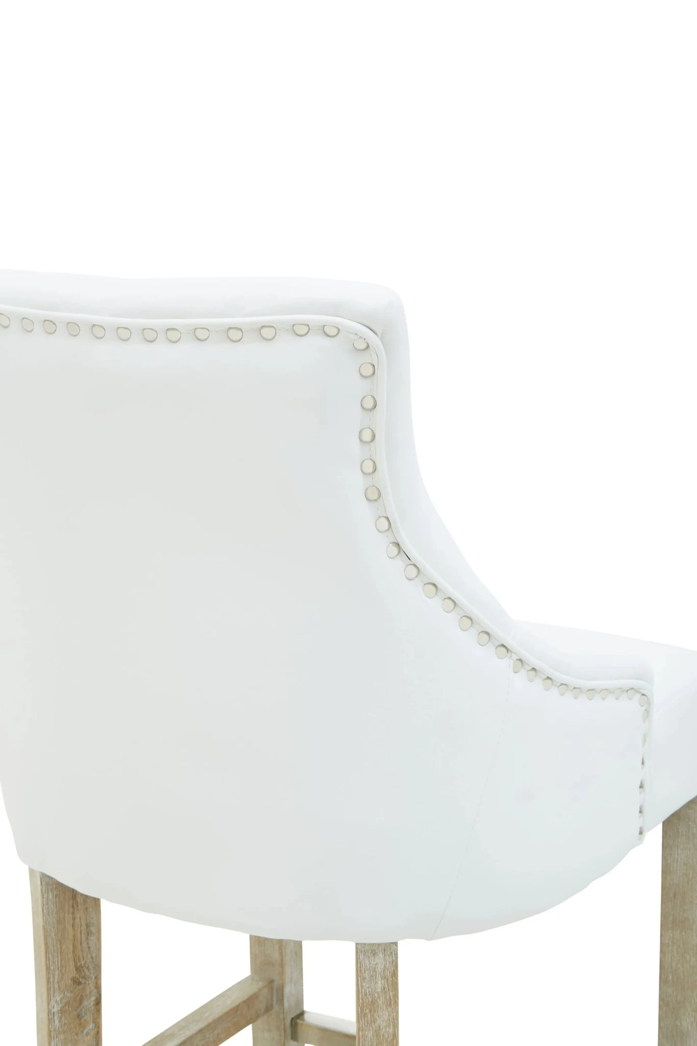 Kensington Townhouse Ivory Leather Effect High Back Bar Chair - Seating, photo 8 of 8