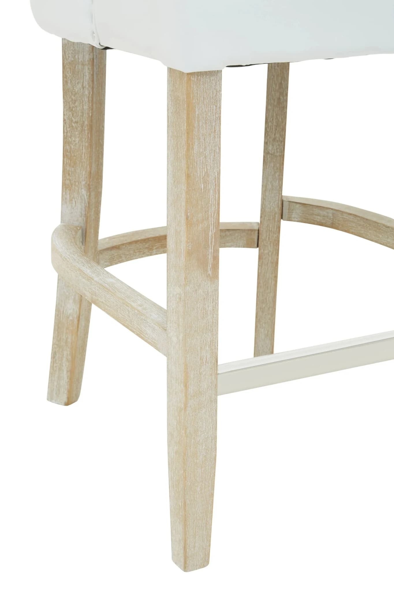 Kensington Townhouse Ivory Leather Effect High Back Bar Chair - Seating, photo 7 of 8