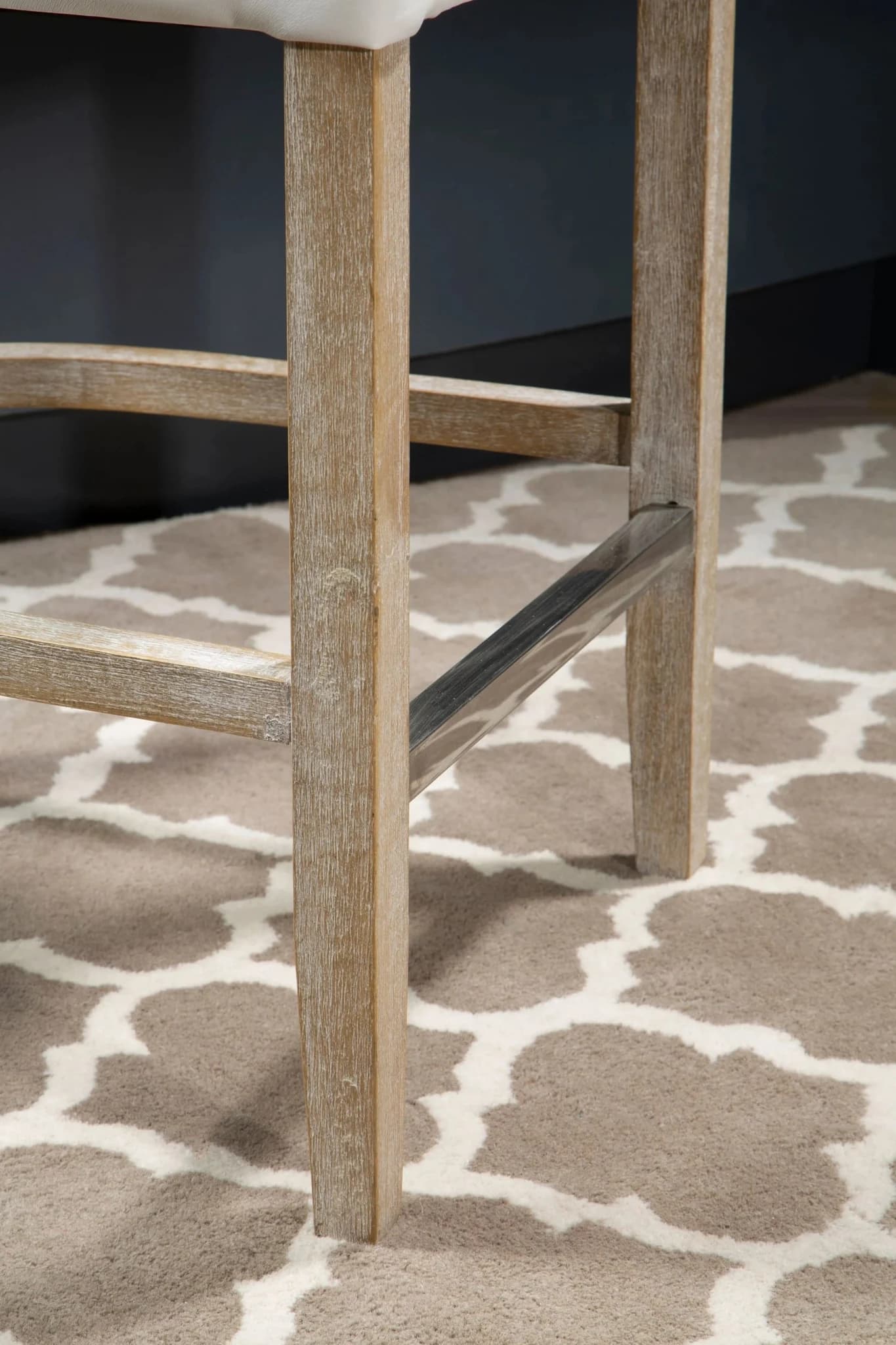 Kensington Townhouse Ivory Leather Effect Bar Chair - Seating, photo 2 of 8