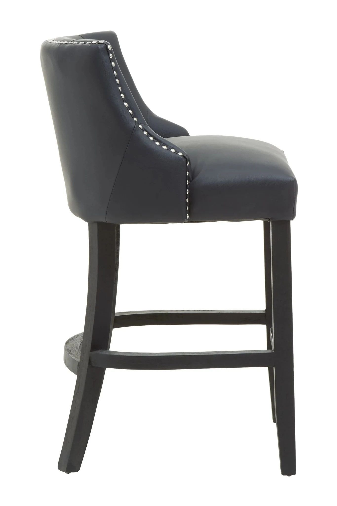 Kensington Townhouse Black Leather Effect Bar Chair - Seating, photo 5 of 8